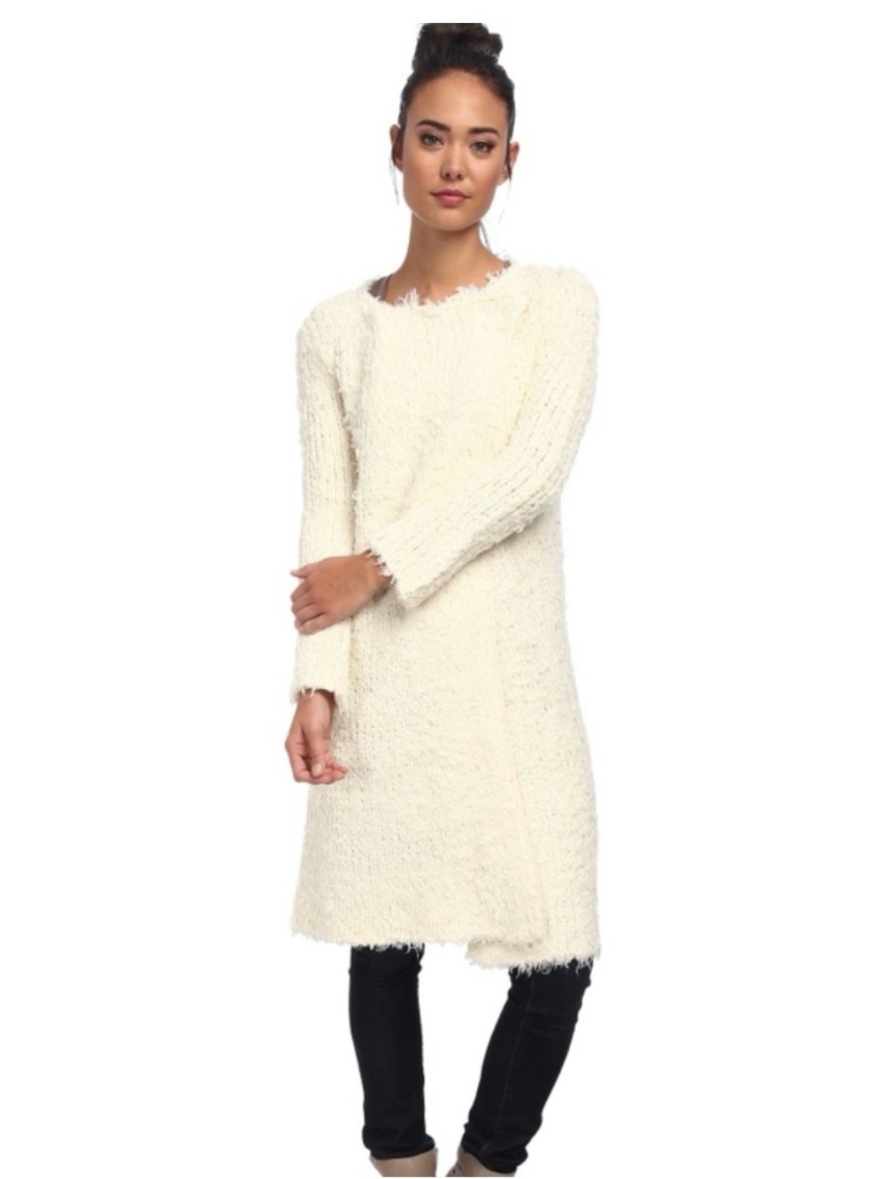 Free People Fuzzy Jagger Maxi Coat Size XS